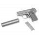 Пистолет страйкбольный Stalker SA25S Spring (Colt 25) с глушителем, к.6мм арт.: SA-3307125S
